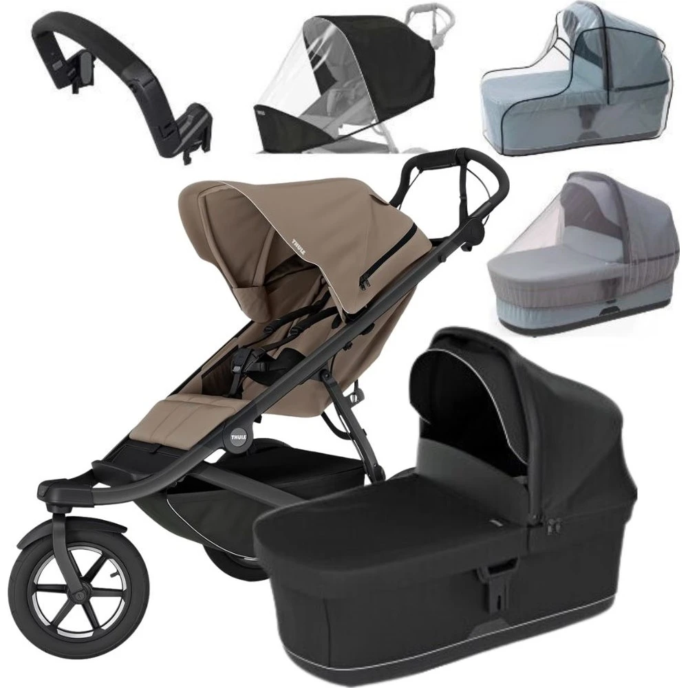 Thule Urban Glide 3 MAXI set varianta Tinted taupe + black korbička