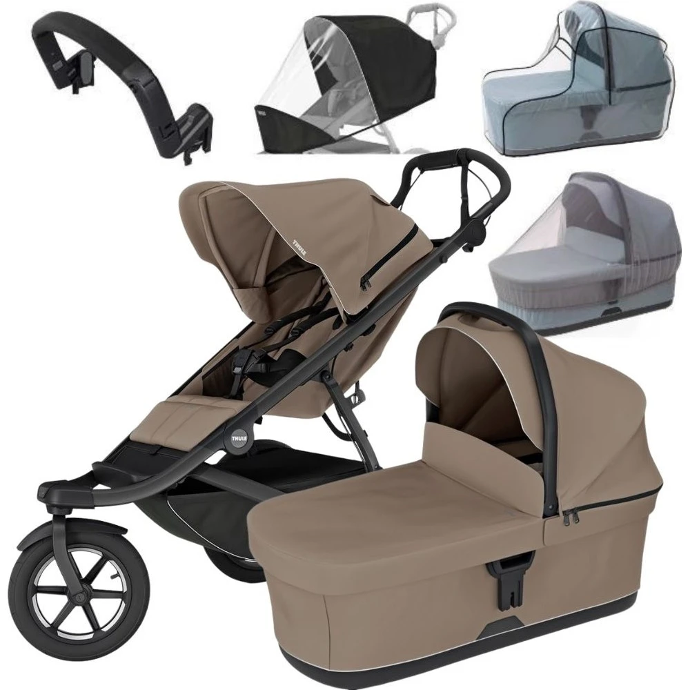 Thule Urban Glide 3 MAXI set varianta Tinted taupe + tinted taupe korbička