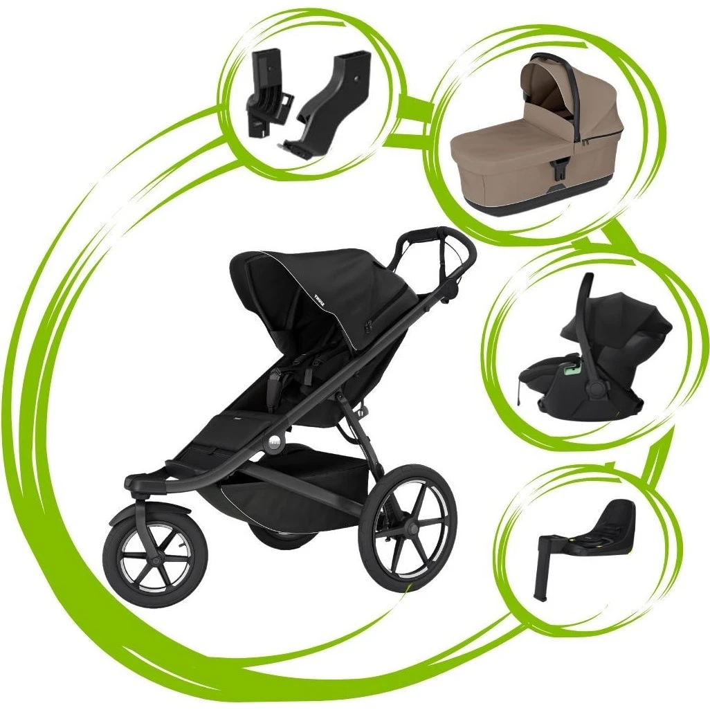 Thule Urban Glide 3 SET 5 varianta Black tinted taupe
