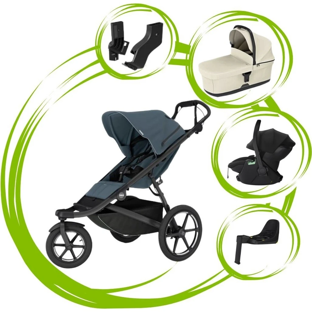 Thule Urban Glide 3 SET 5 varianta Dark slate soft beige
