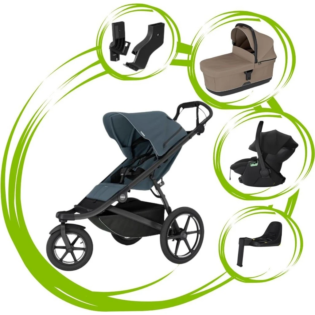 Thule Urban Glide 3 SET 5 varianta Dark slate tinted taupe