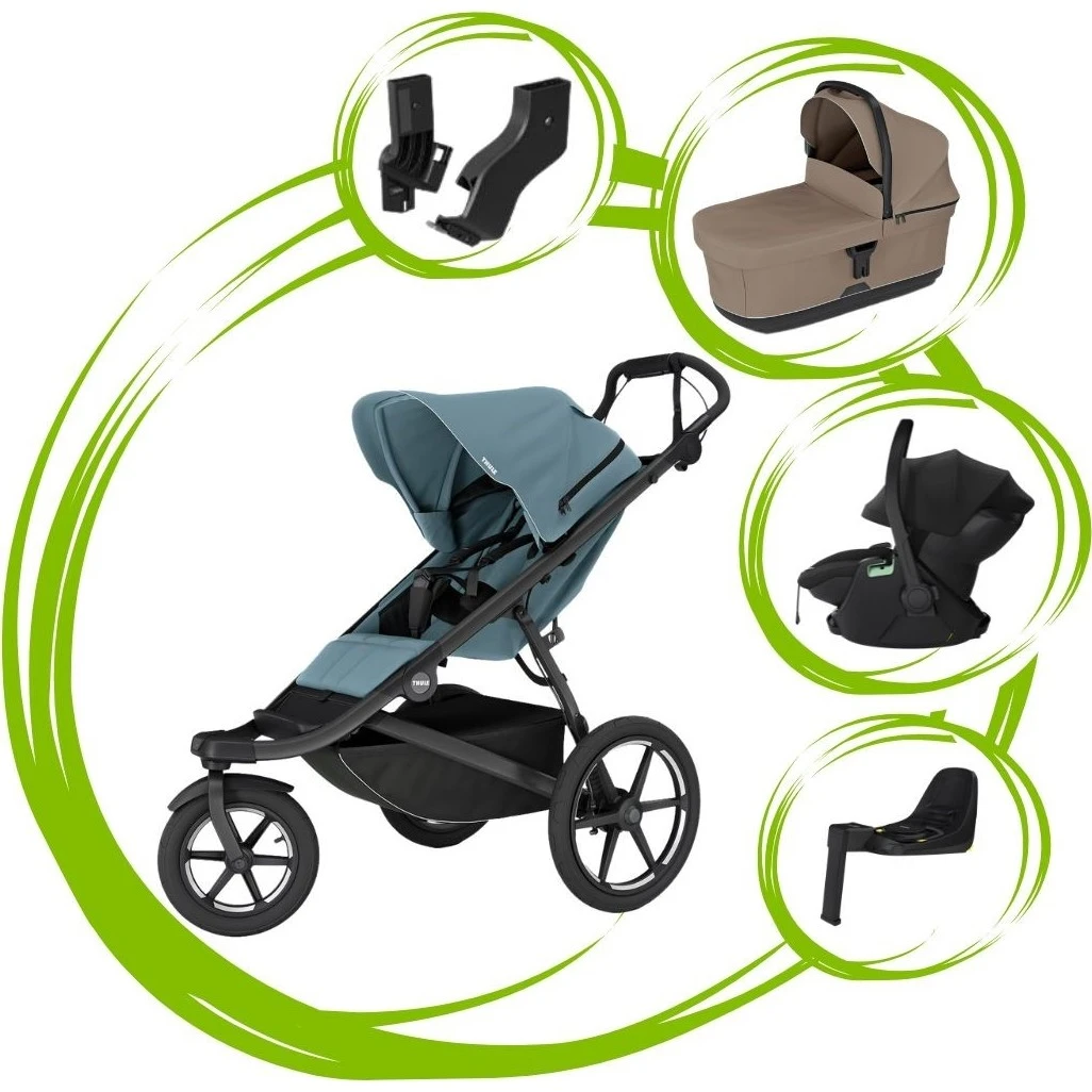 Thule Urban Glide 3 SET 5 varianta Mid blue tinted taupe