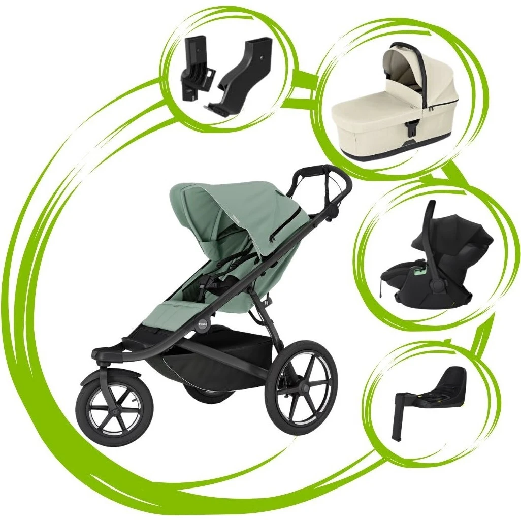 Thule Urban Glide 3 SET 5 varianta Mist green soft beige