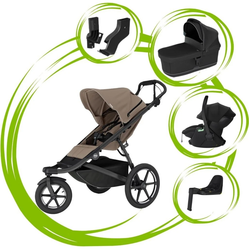 Thule Urban Glide 3 SET 5 varianta Tinted taupe black