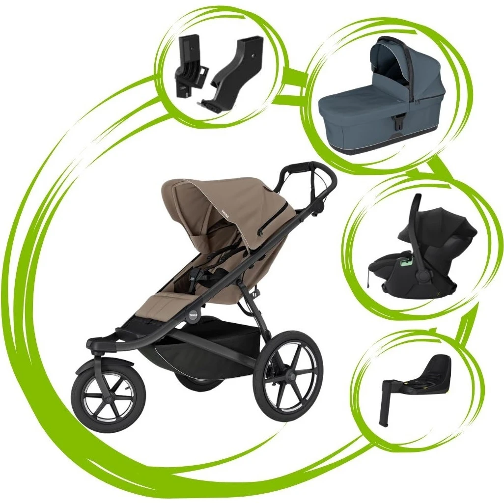 Thule Urban Glide 3 SET 5 varianta Tinted taupe dark slate