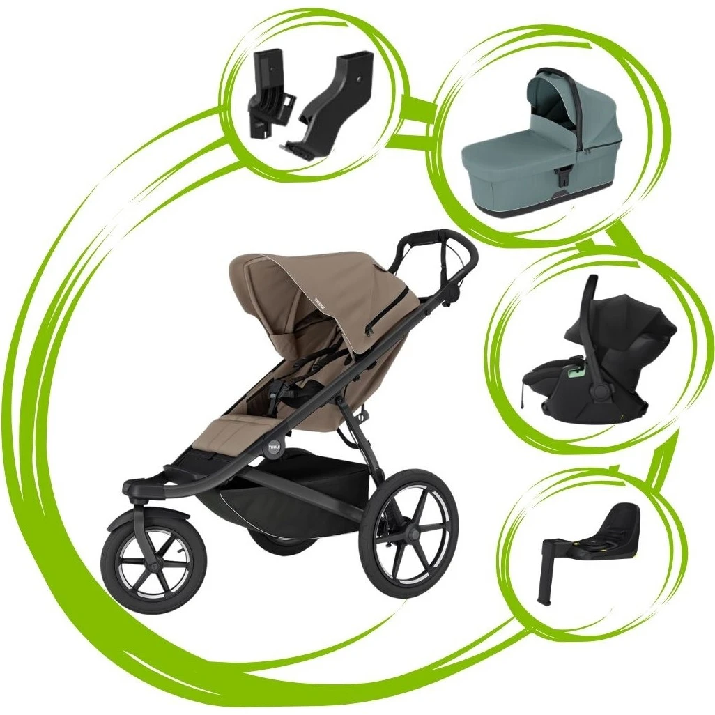 Thule Urban Glide 3 SET 5 varianta Tinted taupe mid blue