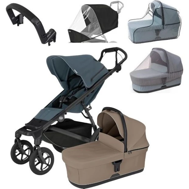 Thule Urban Glide 4 MAXI set varianta Dark slate + tinted taupe