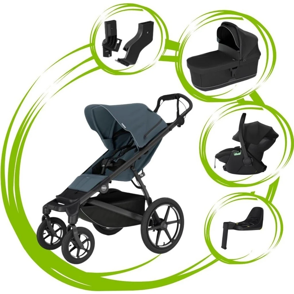 Thule Urban Glide 4 SET 5 varianta Dark slate black