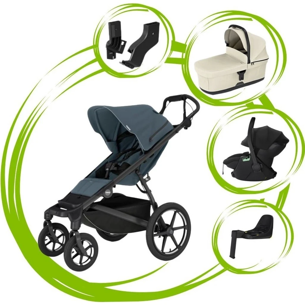 Thule Urban Glide 4 SET 5 varianta Dark slate soft beige