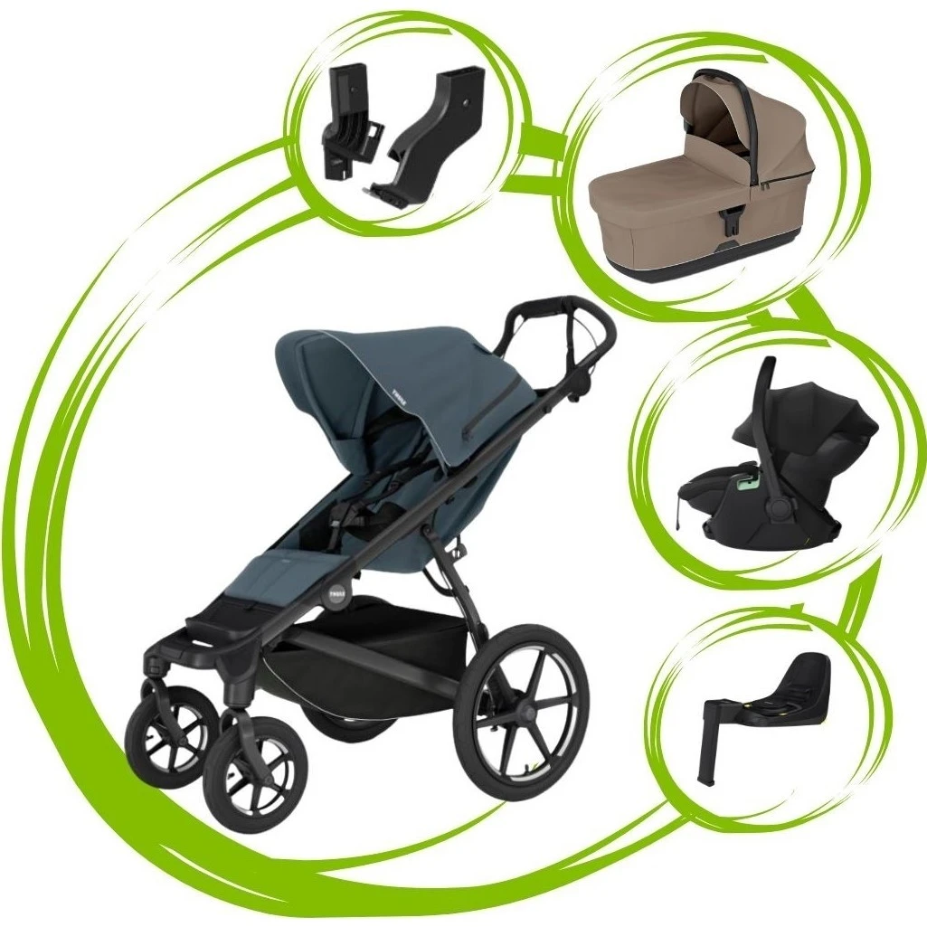Thule Urban Glide 4 SET 5 varianta Dark slate tinted taupe