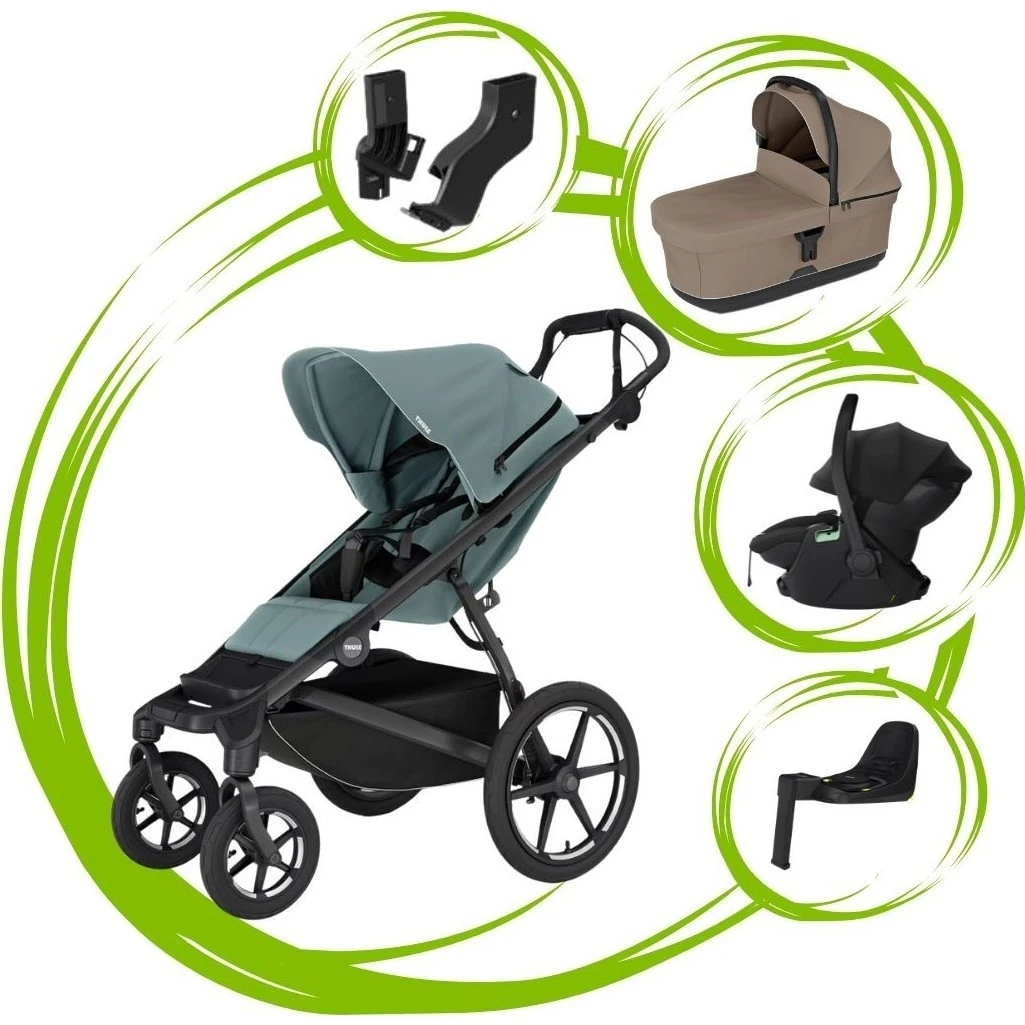 Thule Urban Glide 4 SET 5 varianta Mid blue tinted taupe