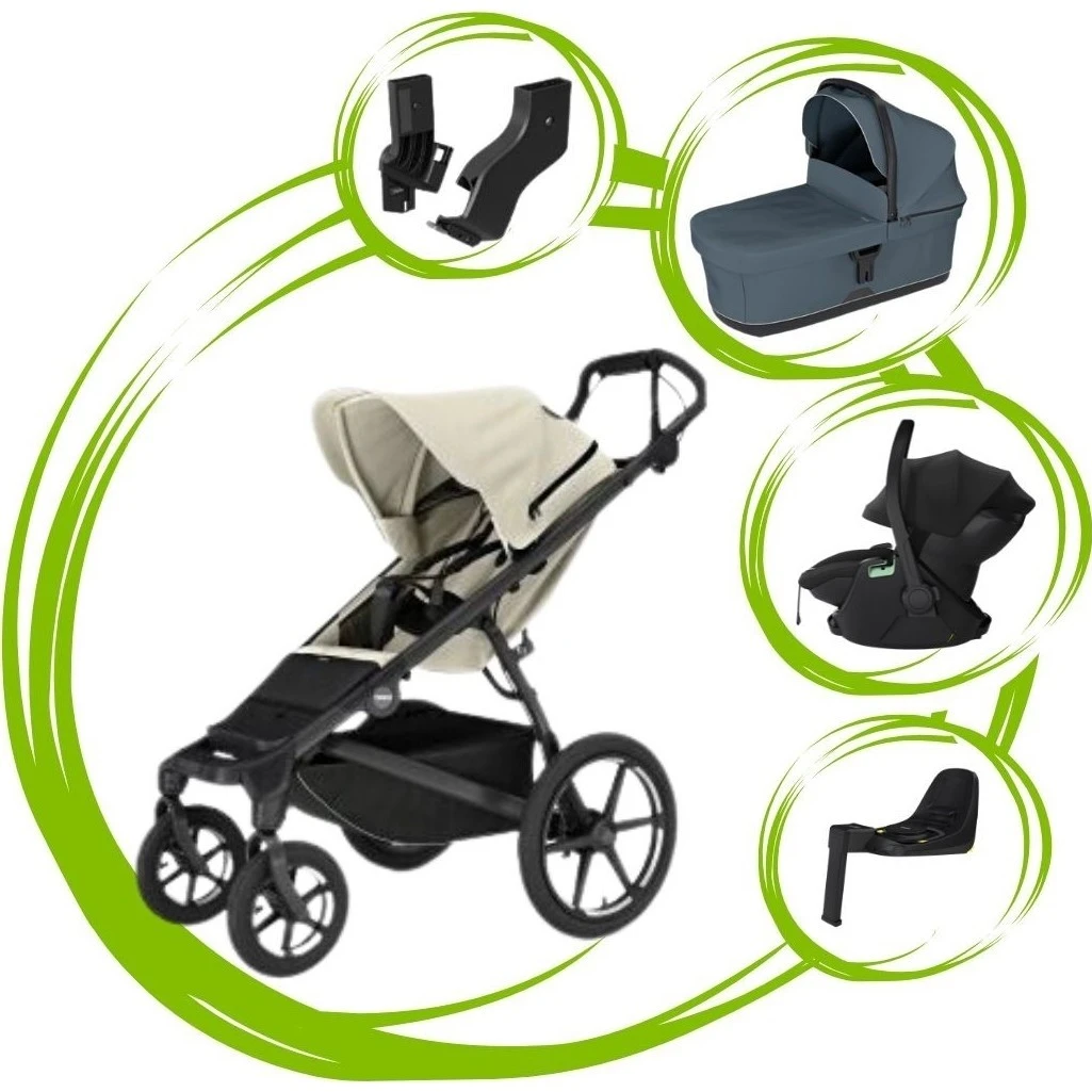Thule Urban Glide 4 SET 5 varianta Soft beige dark slate