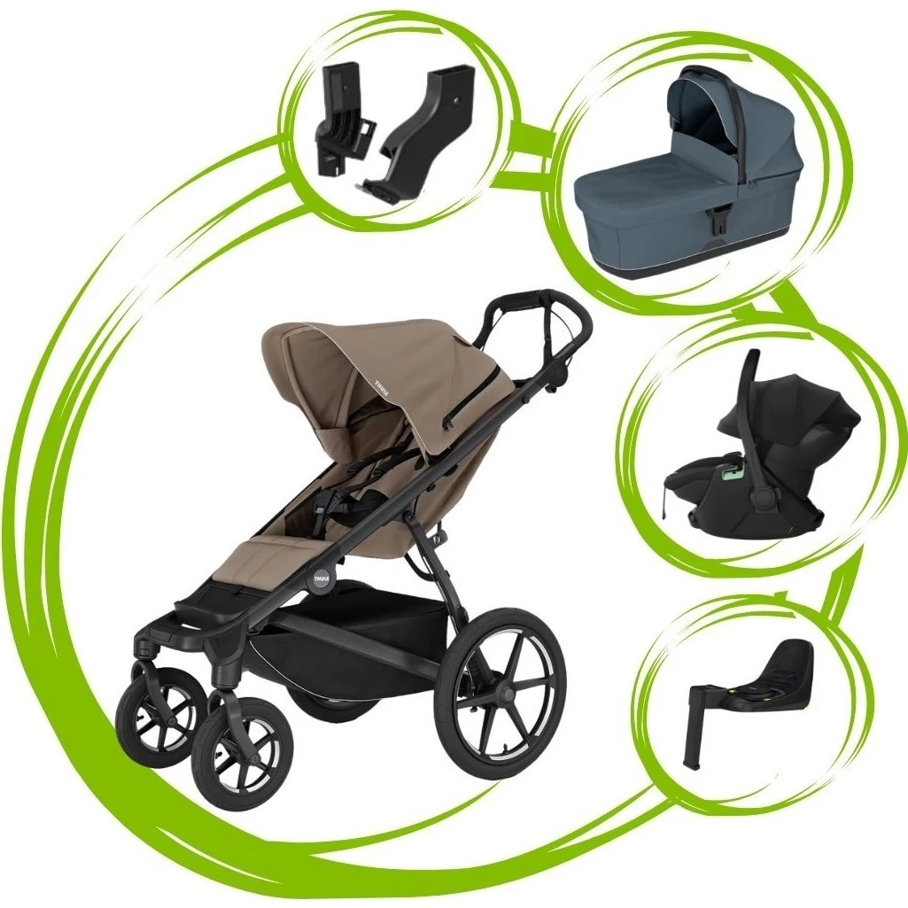 Thule Urban Glide 4 SET 5 varianta Tinted taupe dark slate