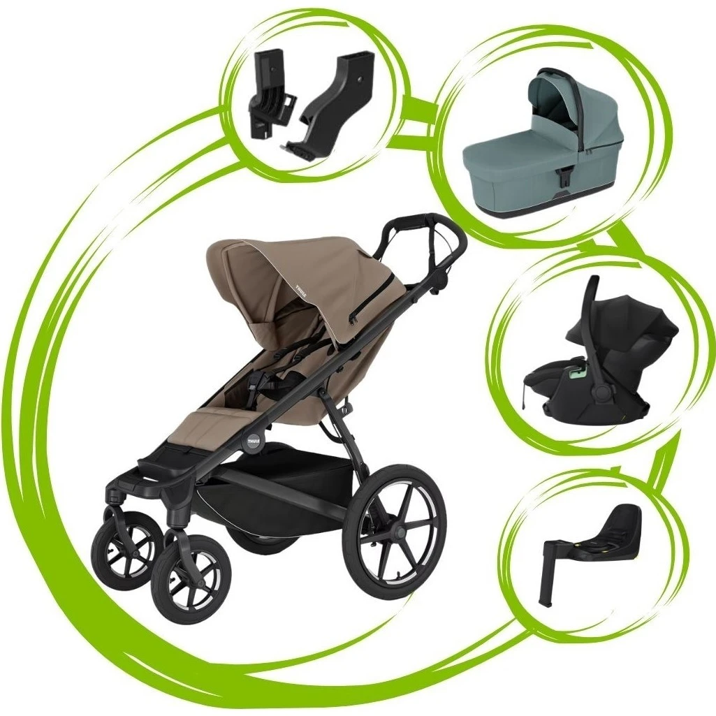 Thule Urban Glide 4 SET 5 varianta Tinted taupe mid blue