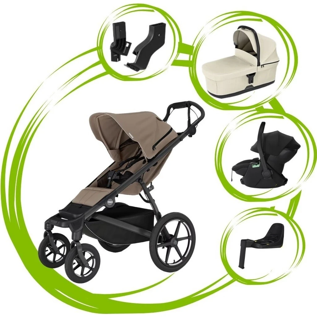 Thule Urban Glide 4 SET 5 varianta Tinted taupe soft beige