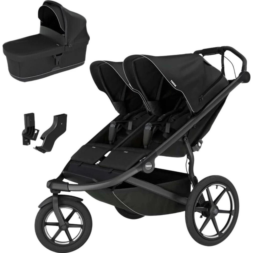Thule Urban Glide DOUBLE set s korbou varianta Black