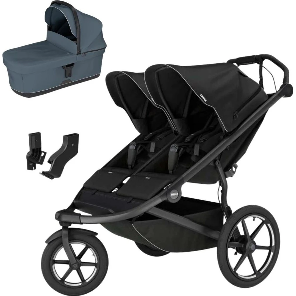 Thule Urban Glide DOUBLE set s korbou varianta Dark slate