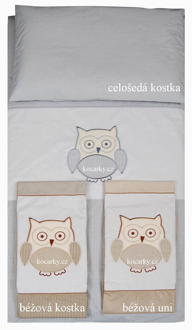 TOMI souprava povlečení Sova 3 dílná - 