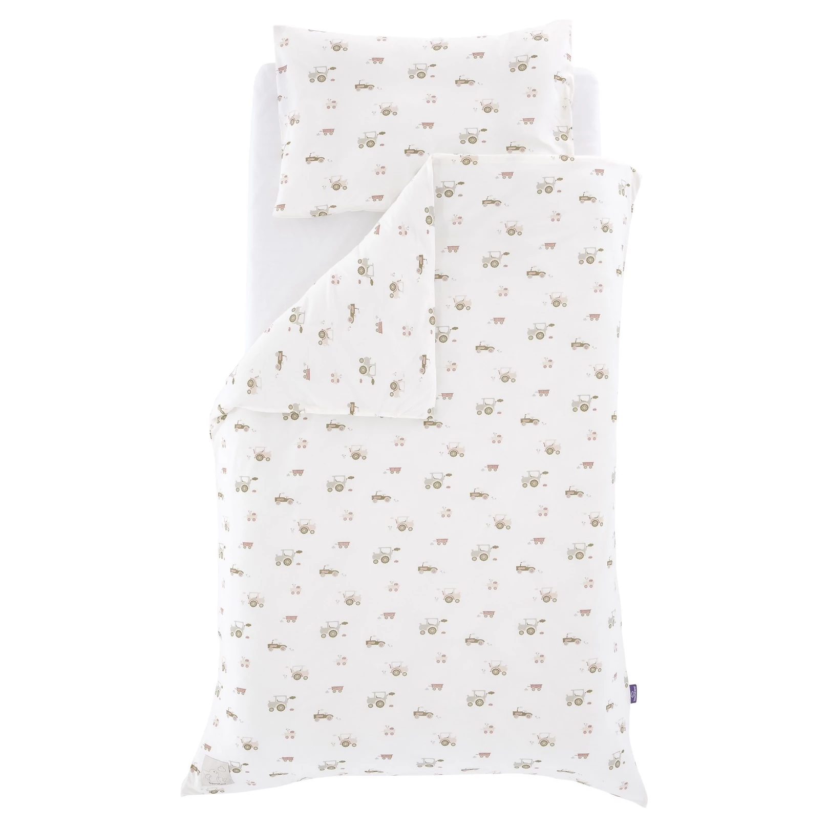 TRÄUMELAND Povlečení 100/135 + 40/60 cm varianta Little Farm Grün