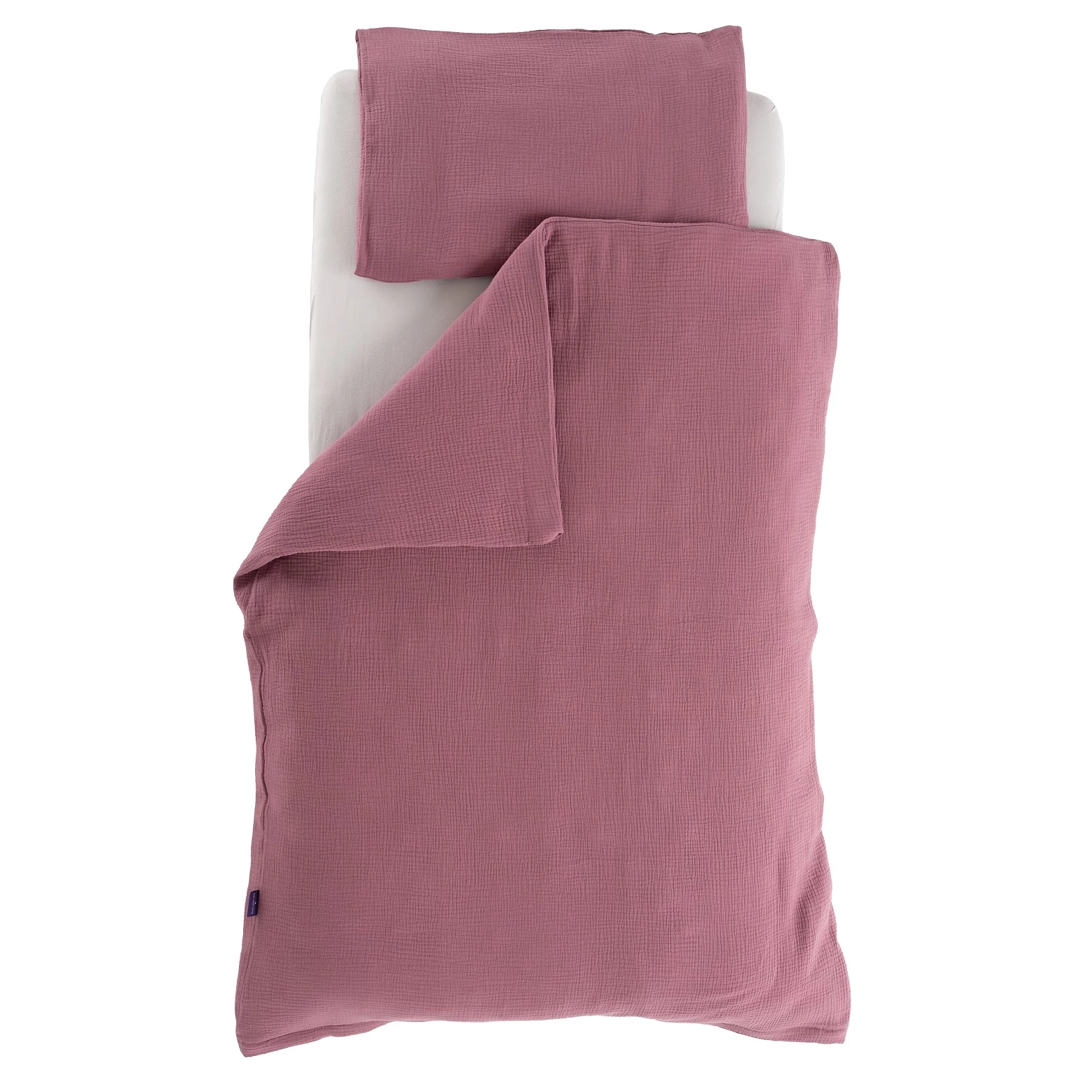 TRÄUMELAND Povlečení Musselin 100/135 + 40/60 cm varianta Pflaume