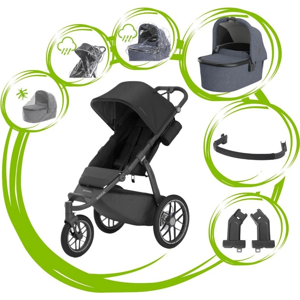 UPPAbaby Ridge V2 varianta James black + julian blue