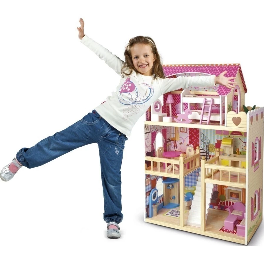 URW Dřevěný domeček pro panenky