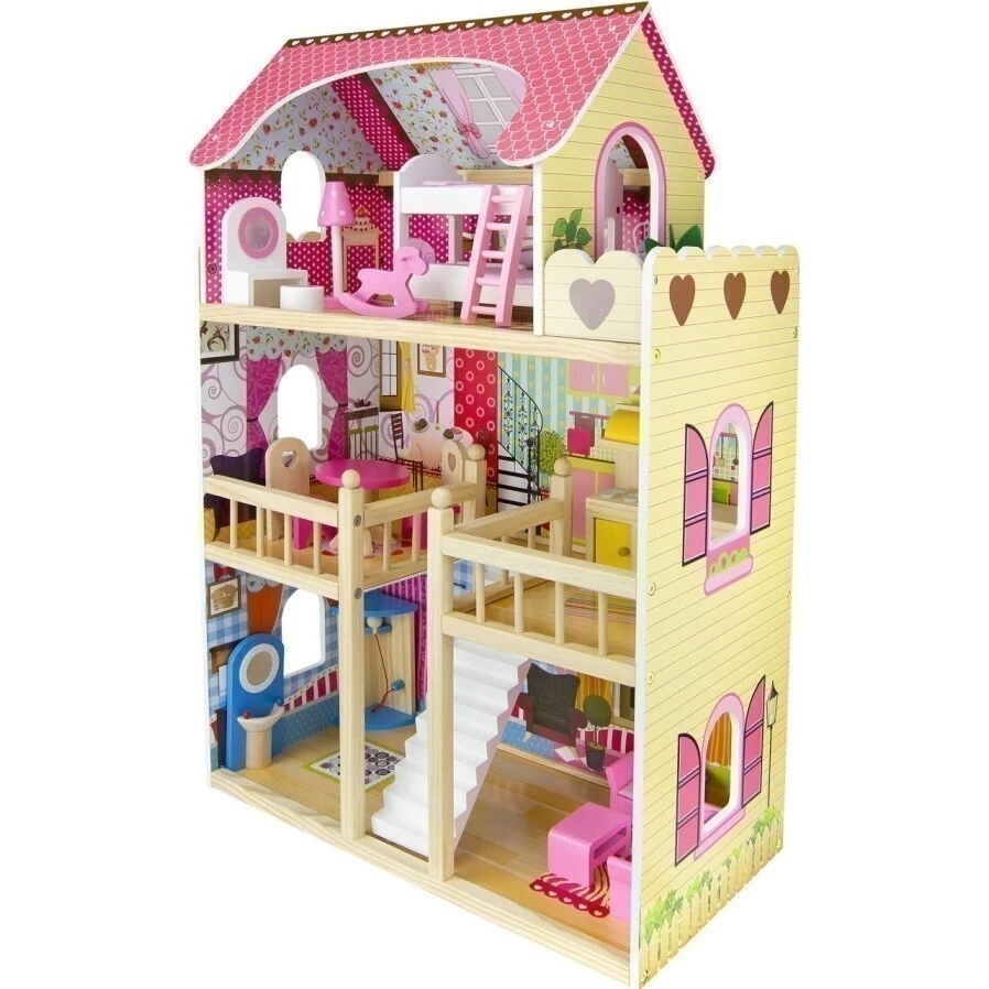 URW Dřevěný domeček pro panenky - Bok domečku