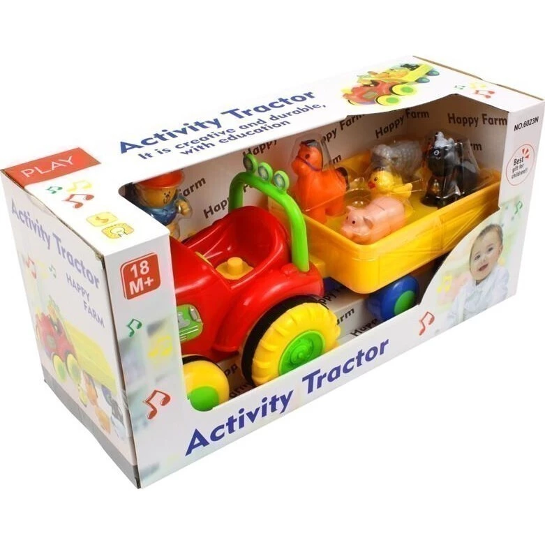 URW Interaktivní traktor s vozem a zvířátky - Balení