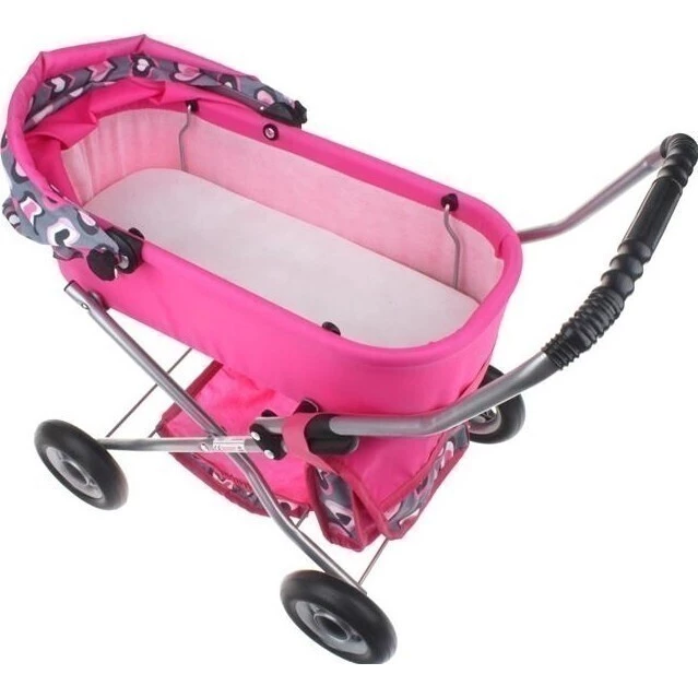 URW Kočárek pro panenky hluboký malý - Sklopená stříška kočárku pro panenky
