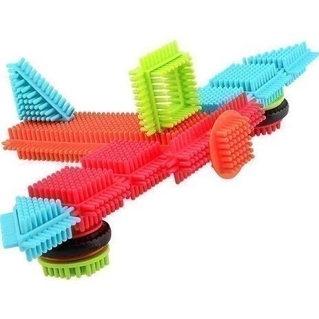 URW Stavebnice pro nejmenší HEDGEHOG BLOCKS 90 ks - Letadlo ze stavebnice pro nejmenší HEDGEHOG BLOCKS