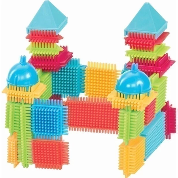 URW Stavebnice pro nejmenší HEDGEHOG BLOCKS 90 ks - Opevnění ze stavebnice pro nejmenší HEDGEHOG BLOCKS