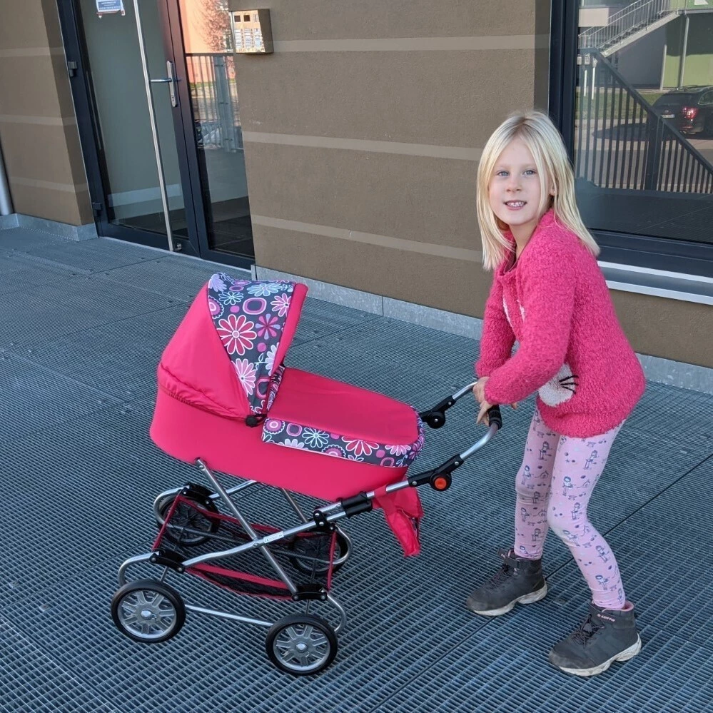 URW Kočárek pro panenky hluboký velký - 