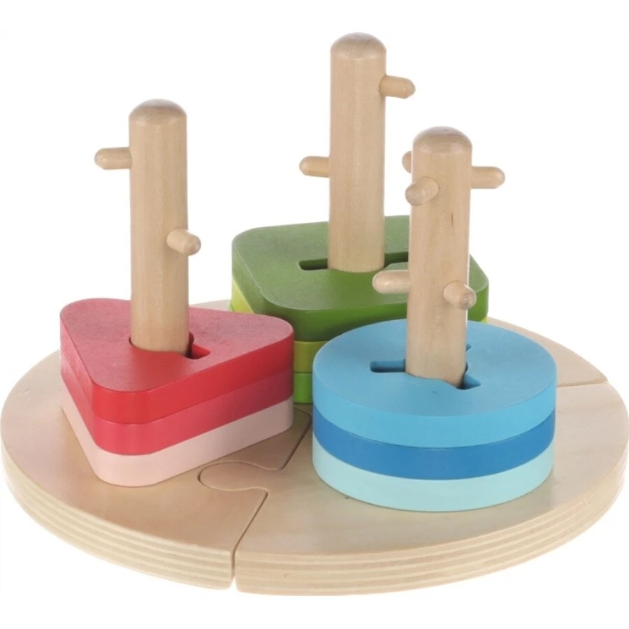 ZOPA Dřevěná Montessori puzzle 