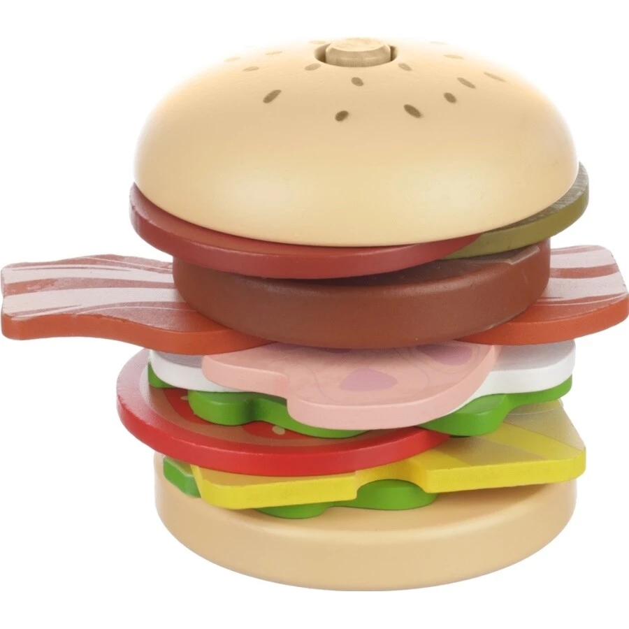 ZOPA Dřevěný nasazovací hamburger 