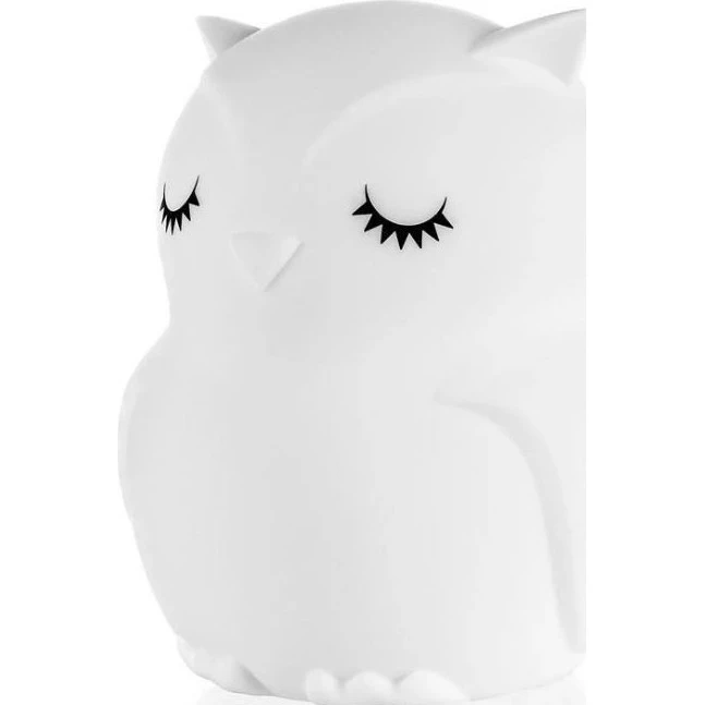 ZOPA Silikonová LED noční lampička s hudbou vel. L varianta Owl