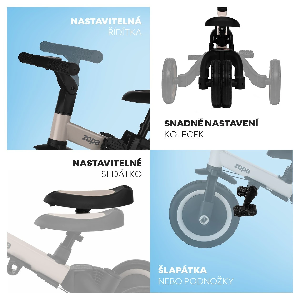 ZOPA tříkolka Pro 6v1 - 