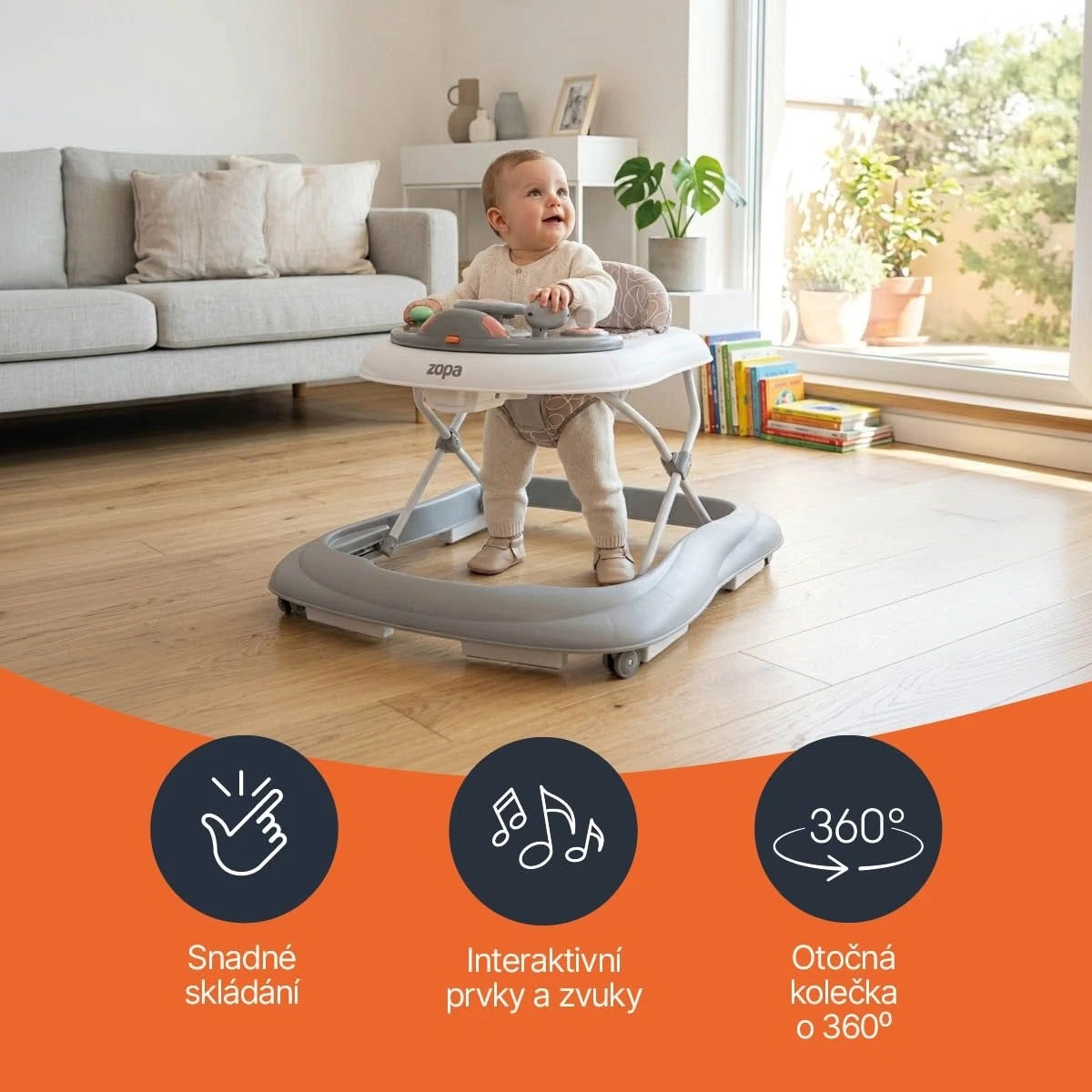 Zopa Dětské chodítko Fiesta - 