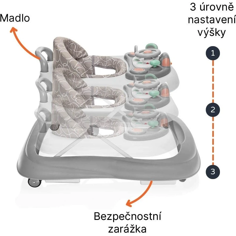 Zopa Dětské chodítko Fiesta - 