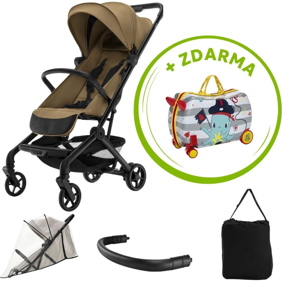 Zopa Sportovní kočárek Jet + kufřík Pack & Ride ZDARMA varianta Latte beige