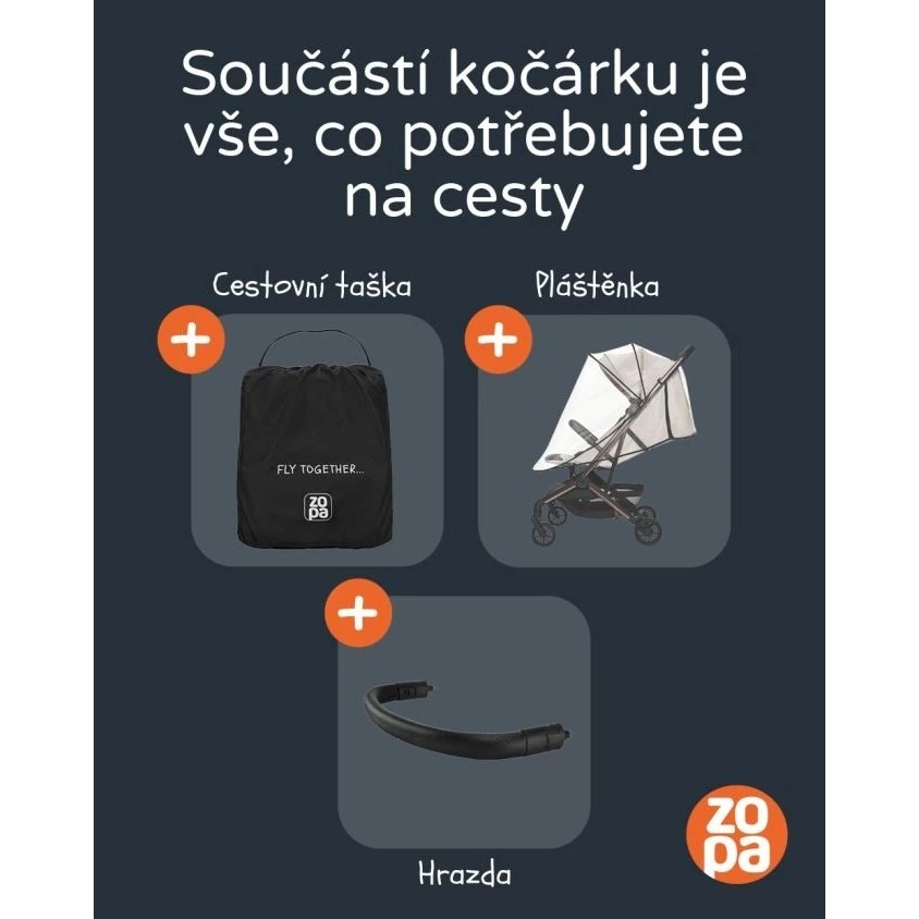 Zopa Sportovní kočárek Jet + kufřík Pack & Ride ZDARMA - 