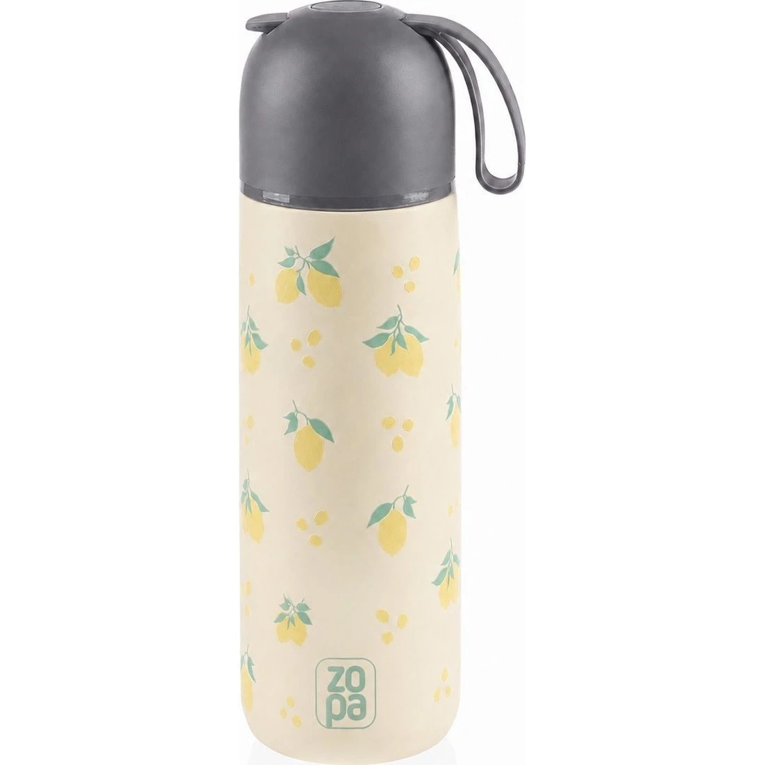 Zopa Termoska na tekutiny se silikonovým držákem 400ml varianta Limoncello