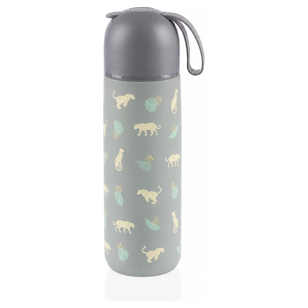 Zopa Termoska na tekutiny se silikonovým držákem 400ml varianta Wild Gepard