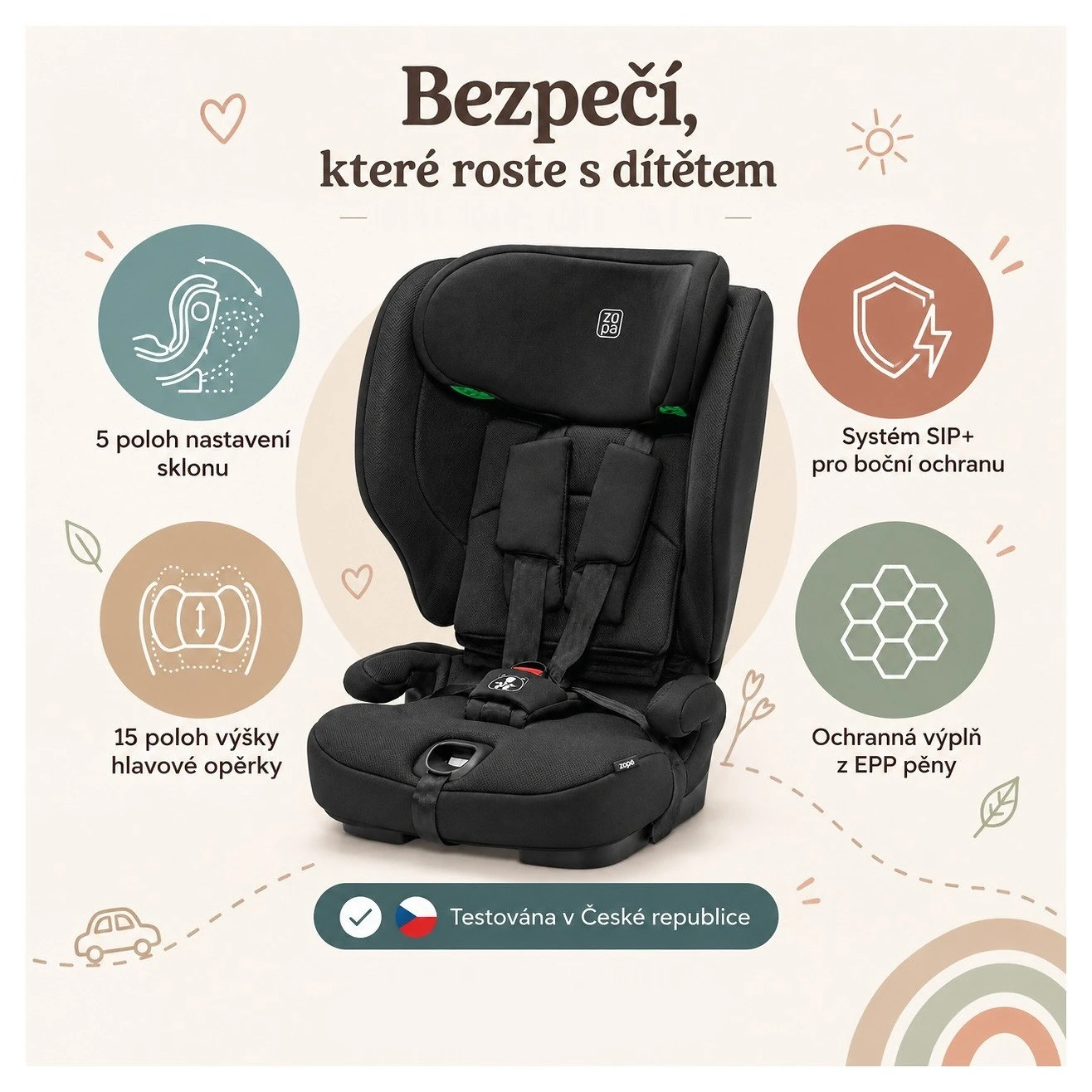 ZOPA autosedačka Gamma i-Size - 
