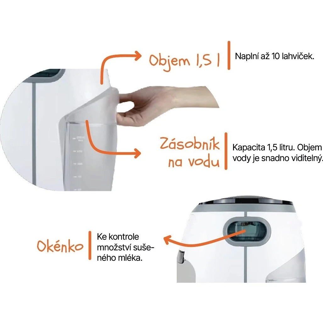 ZOPA Babyccino přístroj na přípravu kojeneckého mléka - 