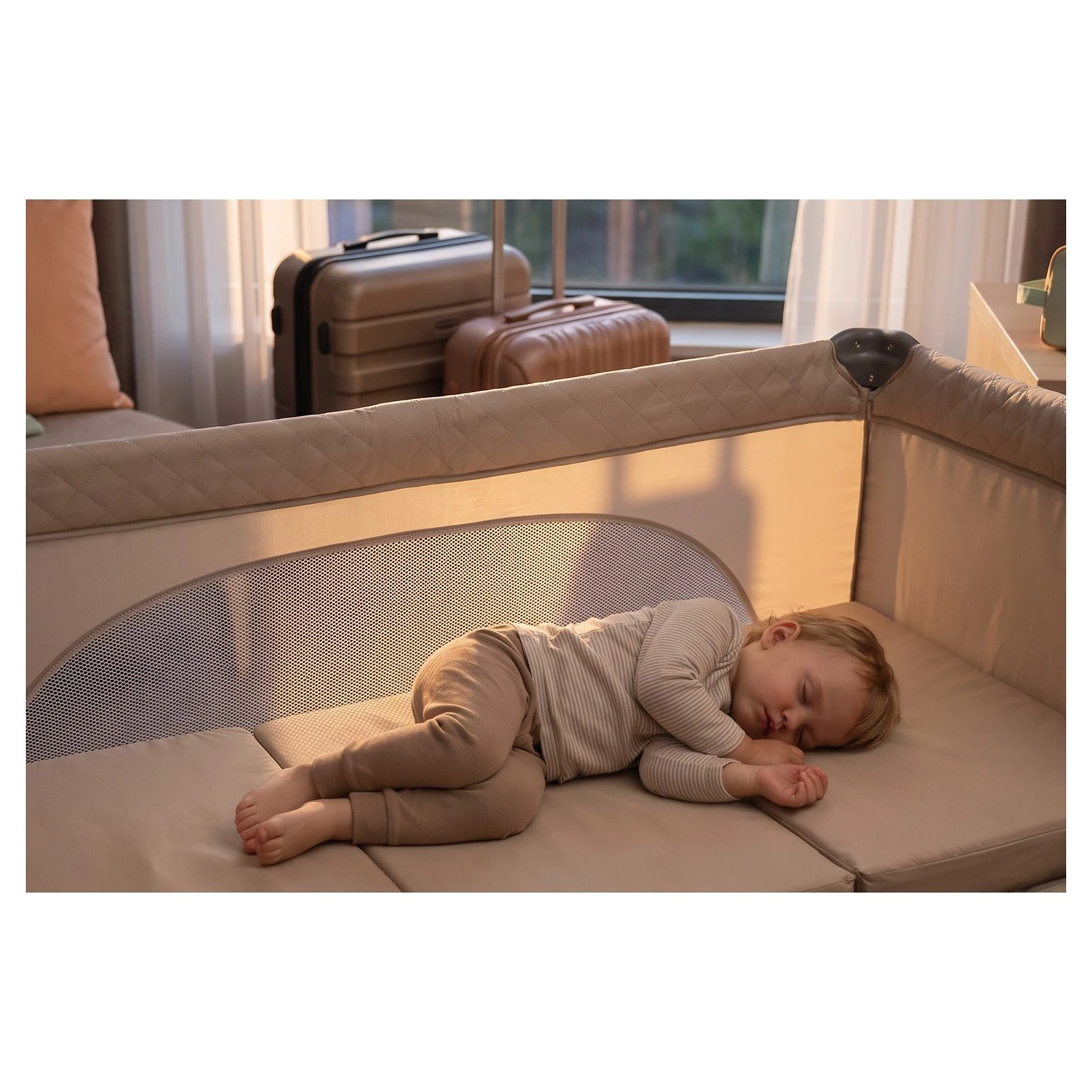 ZOPA Cestovní skládací matrace 120x60cm Light Beige  - 