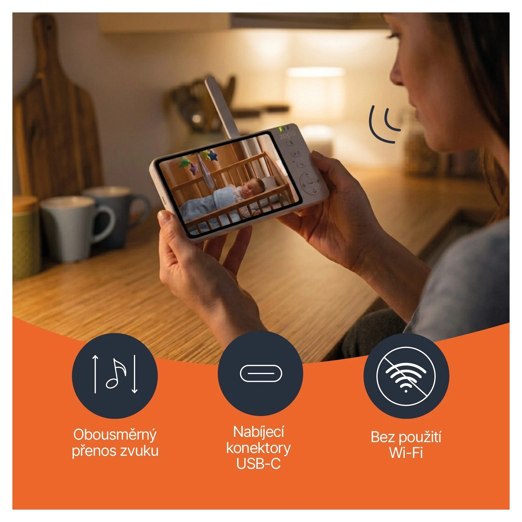 ZOPA Digitální video monitor Home & Car 3v1 - 