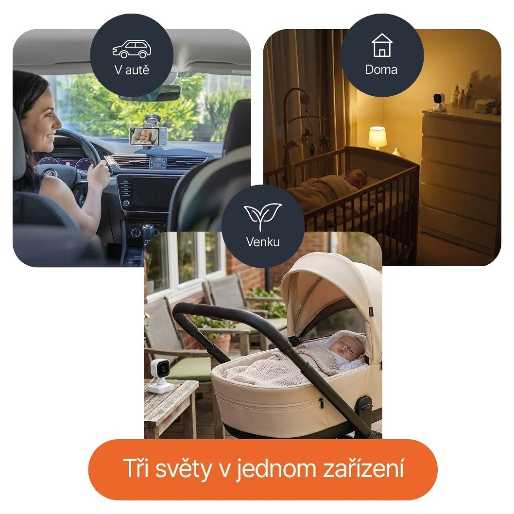 ZOPA Digitální video monitor Home & Car 3v1 - 