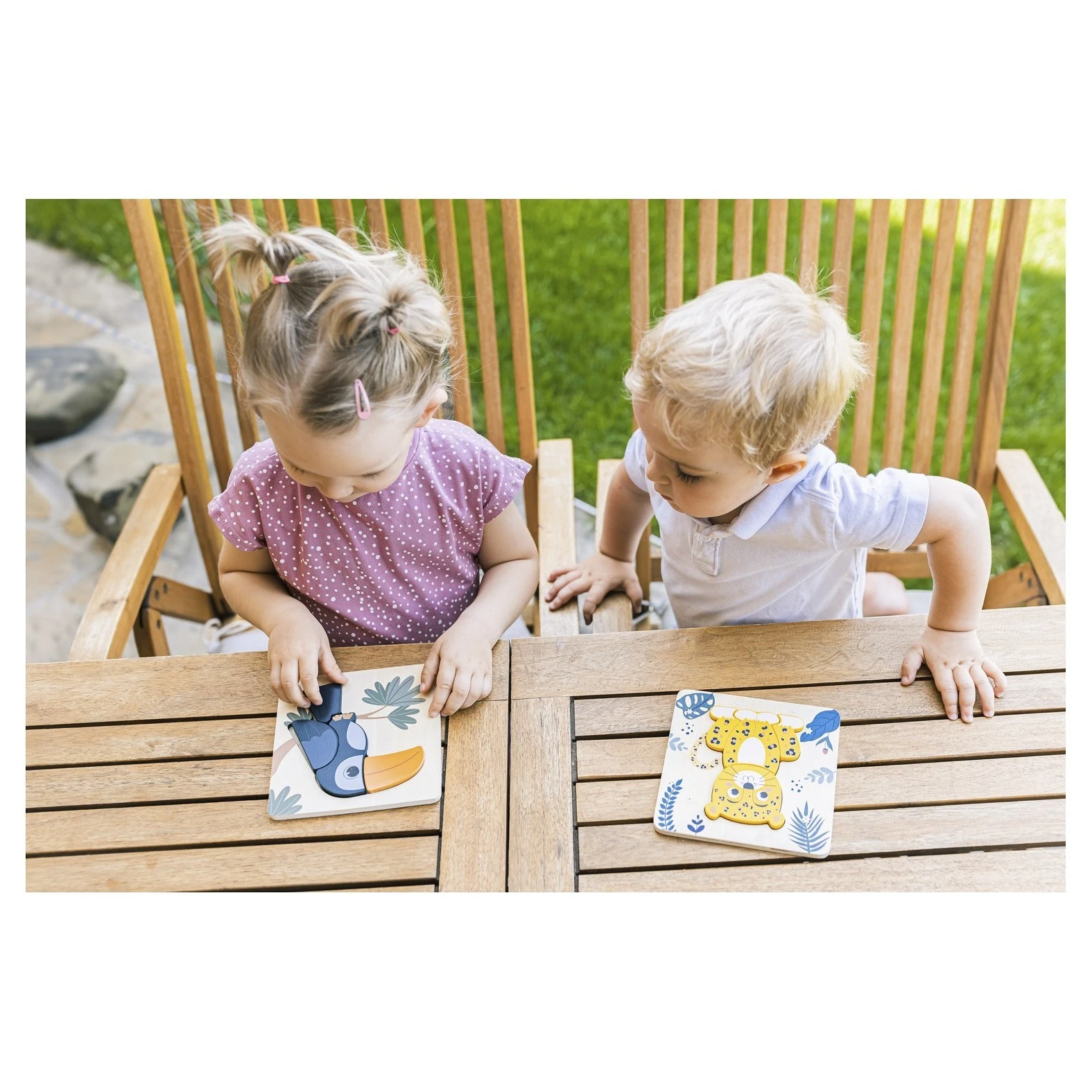 ZOPA Dřevěné puzzle malé - 