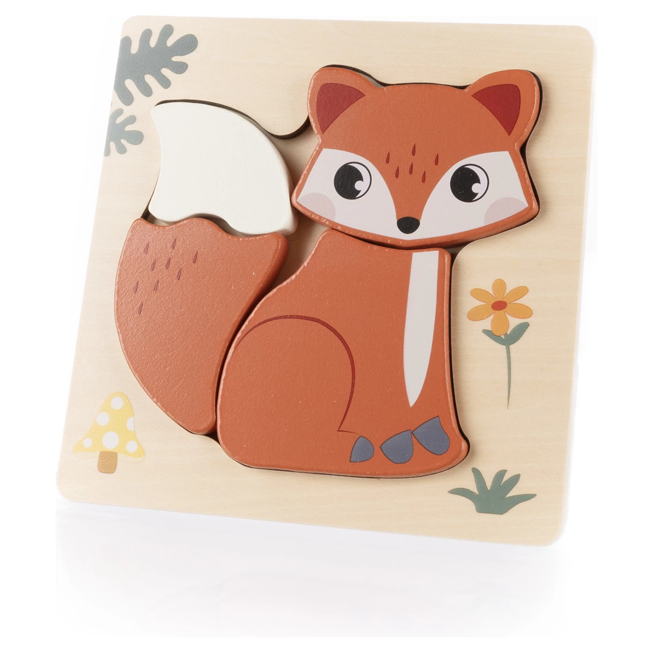 ZOPA Dřevěné puzzle malé varianta Fox/Liška
