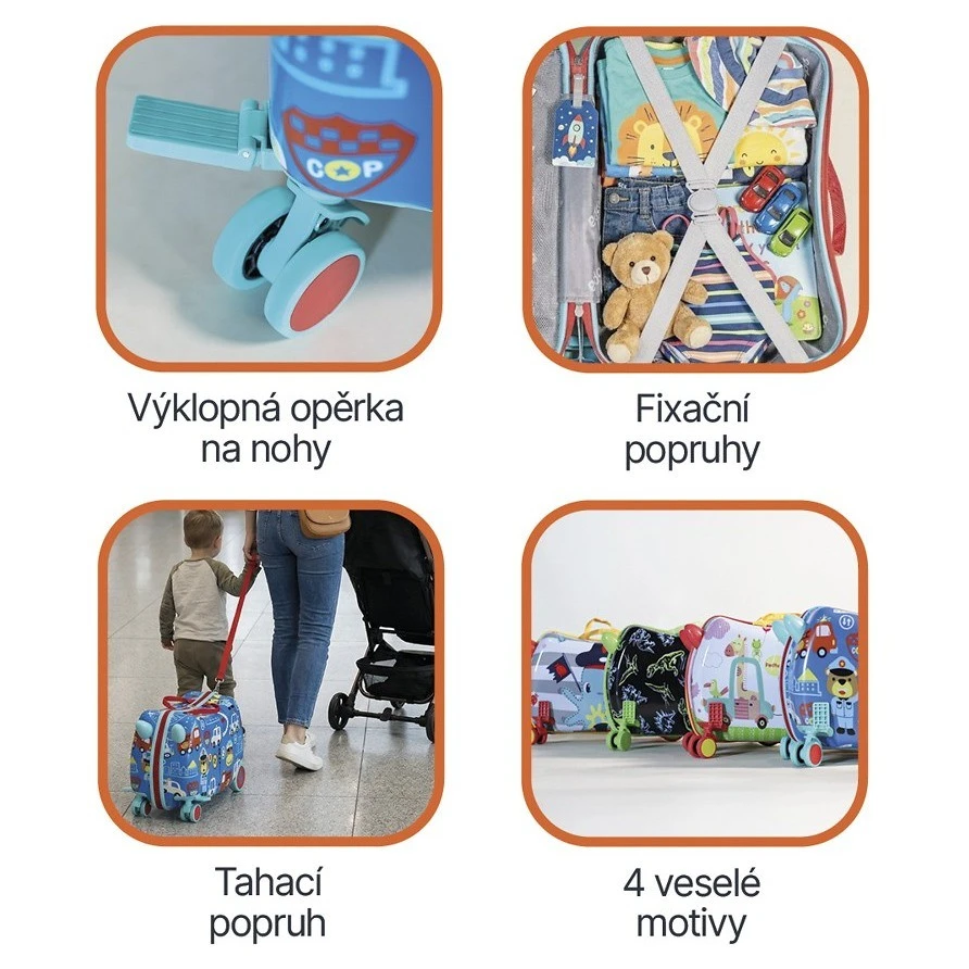 ZOPA Dětský kufřík na kolečkách Pack&Ride - 